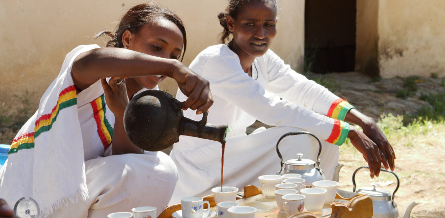 Kaffee hat in Äthiopien eine lange Tradition – und ist Nationalgetränk
